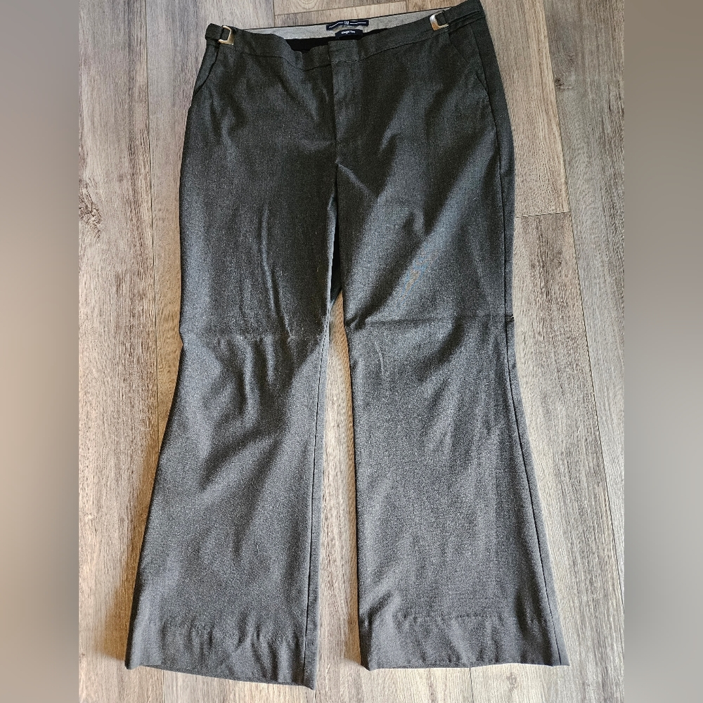 Gap straight leg flare gray trousers, size 14